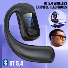 UK Wireless Earpiece Headphones Earbuds Handsfree Headset Bluetooth 5.4 with Mic Bluetooth Headset price