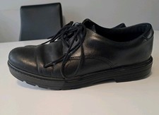Clarks Kids Unisex,Girls,Boys Jonwin Loop Youth Black Leather School Shoes,Lace Unisex kinderschoenen casual price