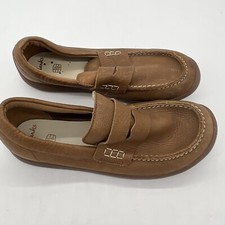 Clarks Artist Stride Brown Leather Moccasins Childrens Size 3M Unisex kinderschoenen casual price
