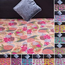 ⭐Floral Kantha Quilt Handmade Cotton Reversible Gudari Throw Bedspread Settee Bedspread price