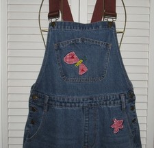 Denim Overalls Jumpsuit Womens Wide Leg Carpenter patches Butterfly & flowers Dames jumpsuits en tuinbroeken price