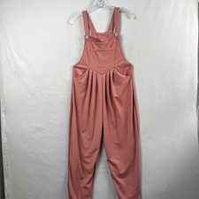 Halara Romper Jumpsuit Womens Waffle Knit Pleated Jogger Pink Overalls Small Dames jumpsuits en tuinbroeken price