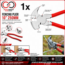 Fencing Pliers 10" 250mm Staple Remover Wire Hook Clamp Farm Striking Face Tool Staple Wire price