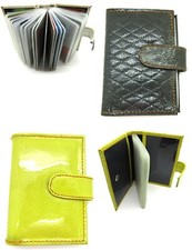 NEW UNISEX CREDIT CARD HOLDER PATENT LEATHER PURSE POUCH YELOW GREEN ORANGE Unisex kaarthouder price