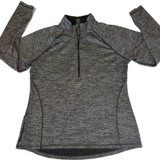 Champion Quarter Zip Pullover Men's XL Gray Long Sleeve Athletic Training Top T-shirt & sweatshirt (Outdoor) price
