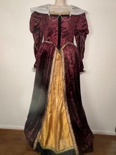 Elizabethan Renaissance Style Maxi Velvet Costume Theater Play Size Large L Theater - Play price