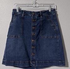 Jag Jeans Denim Button Front Skirt Size 8 Jeans / Denim Skirt price