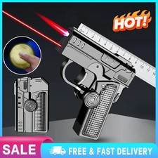 Multi-Functional Folding Dual-Form Windproof Lighter Metal Jet Red Flame Fashion Lighter price