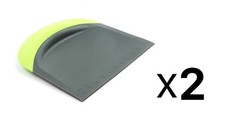 Fox Run 3-in-1 Bowl Scraper, Green (2-Pack) Choppers / Voeding Processors price