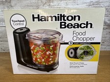 Hamilton Beach 3-Cup Food Chopper, Black NEW Dishwasher Safe Choppers / Voeding Processors price