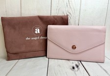 NEW TAS Angel Shoppe Lilac Vegan Leather Weeks Cover Clutch Rose Gold with Chain Clutch Tas price