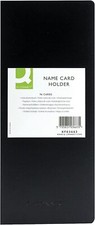Q-Connect 96 Cards Polypropylene Black Name Business Card Holder Visitekaarthouder price