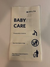 Delta Airlines Barf Bag / Air Sickness Bag / Baby Care Bag Baby Verzorging Tas price