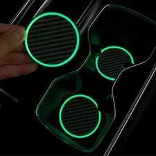2x Night Light Car Cup Holder Light Mat Pad Drink Coaster Decoration Accessories Coaster price