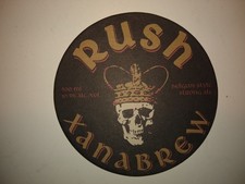 Rush Xanabrew Logo Belgian Style Strong Ale Beer Coaster Henderson Brewing Co. Coaster price