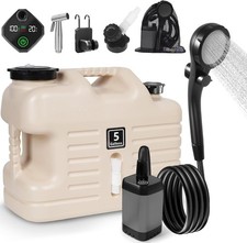 Camping Shower Kit 5Gal 6000mAh IPX7 BPA Free Broek (Outdoor) price