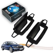 Black Left & Right Sun Visor Mirror Kit For Mercedes C W205 (2014-...) Make-upspiegel price