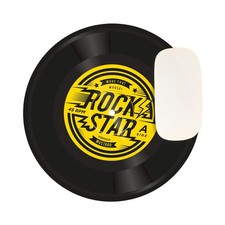 Rock'n'Roll Vinyl Record Ronde Muismat van Mosterd - Comfortabel schuim waterdic Muismat price