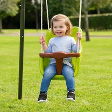Baby Swing Seat! Durable Ropes with Safety Harness & High Back Support Baby Swing price