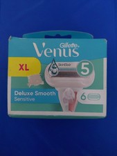 Gillette Venus DELUXE smooth Cartridges SENSITIVE Pk Of 6 NEW 100% Genuine Cartridges price