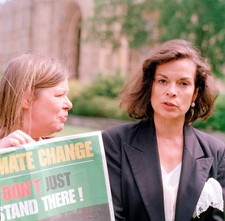 Bianca Jagger Green Party Executive Chair Person Penny Kemp At The- Old Photo Executive Stoel price