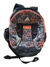 Adidas Black and Orange Geometric Unisex Campus Backpack Unisex Backpack price