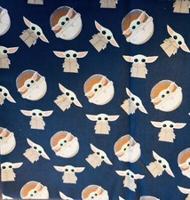 Star Wars Mandalorian "The Child" Baby Yoda Toss on Navy by Camelot Fabric  BTFQ Baby Jas price