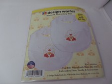 Design Works Tobin Ballerina BABY DUCK Soft Touch Embroidery Bib Set Baby Jas price