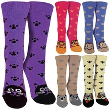 Sock Snob - Womens Animal Slipper Socks Fleece Lined Non Slip Socks Dames Slipper Sokken price