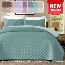 3 Piece Embossed Bedspread Quilted Comforter Single Double King Size Bedding Set Baby Bedspread Set price