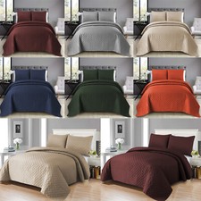 3Pcs Quilted Bedspread Embossed Bed Throw Single Double King Size Bedding Set UK Baby Bedspread Set price