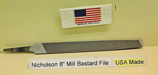 Nicholson 8" Flat File Mill Bastard 08497 21832 Made in USA File price