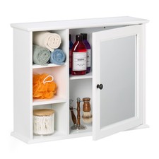Spiegelkast badkamer hangende badkamerkast hangkast toiletkast met spiegel wit Badkamer Spiegel price