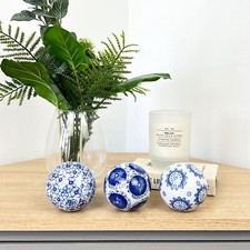 Modern Ornament for Living Room Set of 3 Decorative Bowl Filler Balls Deco Gift Huishouden Kamer & Lounge Set price