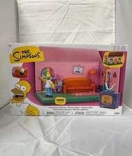 The Simpsons Living Room Diorama Playset Homer Figure Jakks Pacific New In Box Huishouden Kamer & Lounge Set price