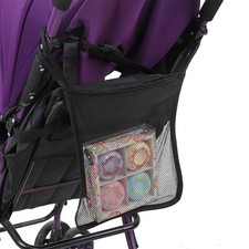 4Pcs Baby Stroller Carrying Bag Baby Stroller Mesh Bag Net Accessory Black Baby Kinderwagen-Kinderwagen Accessoire price