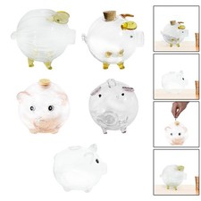 Glass piggy bank in the shape of a pig, cute piggy bank, funny piggy bank Piggy Bank price