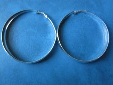 Zilverkleurige oorbellen 8 cm (nieuw) Zilver Oorbellen price