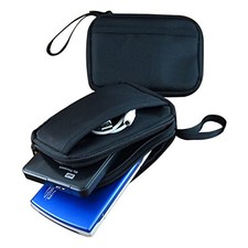 Electronics Pouch Bag For 2pcs Portable Hard Drives HDD SSD & Mobile Phone Portable Hard Drives price