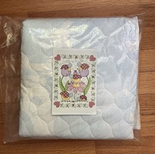 Herrschners Lovely Ladybugs Stamped Cross Stitch Baby Quilt Heart Flower 05-0463 Baby Quilt price