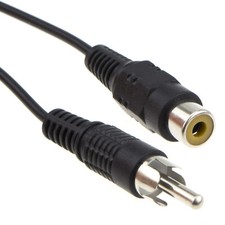 1 : 1 Mono RCA Phono Verlängerungskabel Audio Cinch schwarz 3 m AV RCA Kabel price