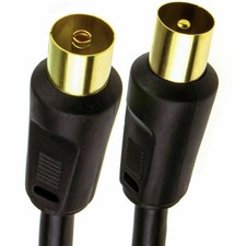 50 cm HQ RF Koaxial Video Kabel GOLD TV Verlängerung 1:1 Video Kabel price
