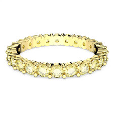 Swarovski XL Ring Matrix Gold Yellow Round Cut Crystal Size 62  T1/2-U UK RRP£89 Swarovski Ring price