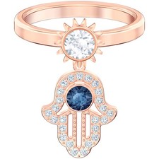 Swarovski Women's Ring Duo Evil Symbolic Motif Rose Gold Plated, 6.75 5510068 Swarovski Ring price
