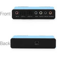 6-Channel USB Sound Card - 5.1 SPDIF Optical Audio Adapter for Windows 10/11 PC Geluidskaart price
