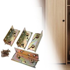 4 Pieces Bed Rail Brackets Wooden Bed Frame Connectors Fastener for Headboards Bed Frame price