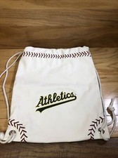 Oakland Athletics Draw String Backpack White W/ Red Stitching Heren Backpack price