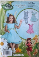 Simplicity 1925 Girls Disney Dresses Top Capri Pants Sewing Pattern Sz 3-8 Meisjes capribroek price