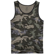 Brandit Tanktop Heren Vest Katoen Sportschool Undershirt Holiday Dark Camo Camo Heren Vest price