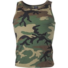 Gevecht Tank Top Militaire Cadet Heren Vest Katoen Singlet Woodland Camo S-Xxl Heren Vest price